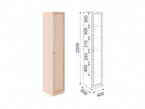 Пенал Беатрис модуль 4 Дуб млечный в Аше - asha.mebel74.com | фото