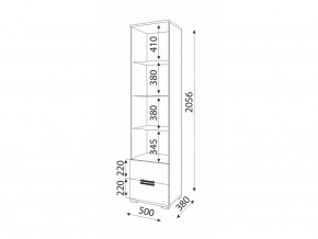 Пенал-витрина Модуль 07 Мармарис в Аше - asha.mebel74.com | фото 2