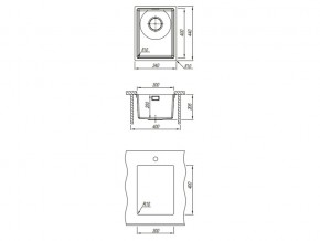 Подстольная мойка Оптима-HM 300.400.10.10 в Аше - asha.mebel74.com | фото 3