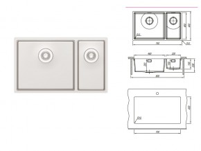 Подстольная мойка Оптима-HM 460/220.400.20.10 в Аше - asha.mebel74.com | фото 2