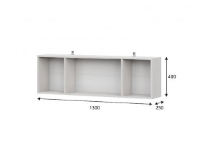 Полка навесная 1300 Серия №4 Гамма 20 венге в Аше - asha.mebel74.com | фото 2