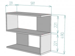 Полка S27 в Аше - asha.mebel74.com | фото 3