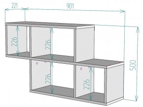 Полка S39 в Аше - asha.mebel74.com | фото 3