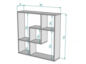 Полка S81 в Аше - asha.mebel74.com | фото 3