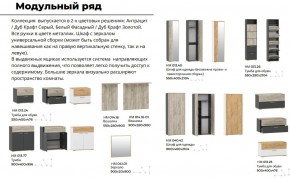 Прихожая Санти Белый/Дуб Крафт Золотой в Аше - asha.mebel74.com | фото 2