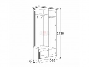 Прихожая Саша 16 в Аше - asha.mebel74.com | фото 2