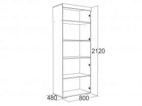 Шкаф 2-х дверный для белья Ольга 19 в Аше - asha.mebel74.com | фото 2