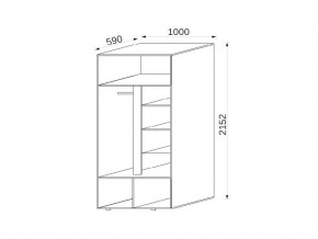 Шкаф 2-х дверный МДФ Некст в Аше - asha.mebel74.com | фото 2