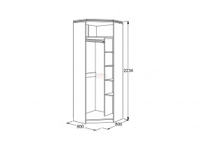 Шкаф 2-х дверный угловой Ольга 13 в Аше - asha.mebel74.com | фото 3