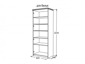 Шкаф 2-х створчатый для белья Ольга 13 в Аше - asha.mebel74.com | фото 3