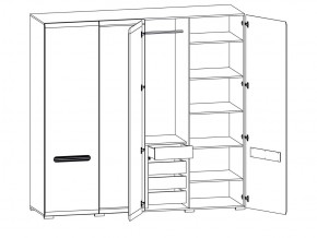 Шкаф 205-SZF2D2L/21/22 Ацтека белый в Аше - asha.mebel74.com | фото 2