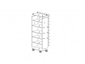 Шкаф 600 для одежды ДМ ТМК Дуб млечный-лайм в Аше - asha.mebel74.com | фото 2