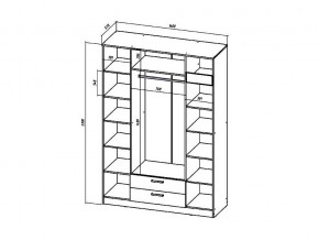 Шкаф четырехстворчатый Коста-Рика в Аше - asha.mebel74.com | фото 3