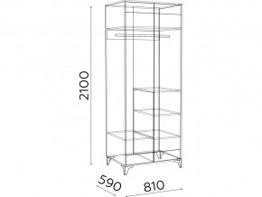 Шкаф двухдверный Гринвич мод.8 в Аше - asha.mebel74.com | фото 3