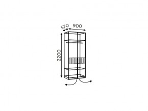 Шкаф двухдверный Моника мод.7 и мод.10.1 в Аше - asha.mebel74.com | фото 2