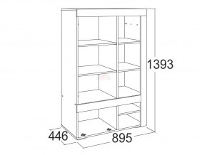 Шкаф комбинированный низкий Ольга 19 в Аше - asha.mebel74.com | фото 2