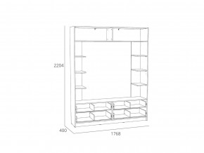 Шкаф комбинированный Оттавия НМ 014.65 Белый Фасадный в Аше - asha.mebel74.com | фото 2