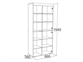 Шкаф комбинированный высокий Ольга 19 в Аше - asha.mebel74.com | фото 2