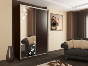 Шкаф-купе Гранд 1-600 бабочки венге в Аше - asha.mebel74.com | фото 2