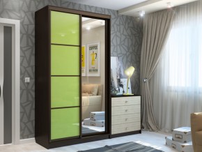 Шкаф-купе Ксения 1200 венге с фасадом МДФ в Аше - asha.mebel74.com | фото