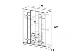 Шкаф купе Лорд белый гладкий в Аше - asha.mebel74.com | фото 2