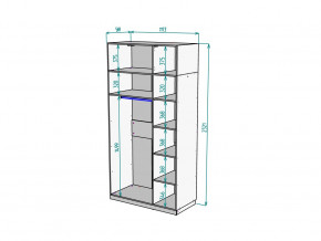 Шкаф Malta light H289 с антресолью HA3 Белый в Аше - asha.mebel74.com | фото 2