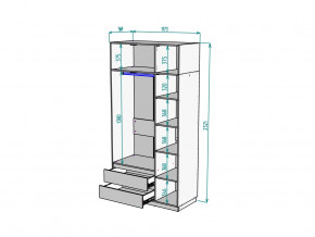 Шкаф Malta light H298 с антресолью HA3 Белый в Аше - asha.mebel74.com | фото 2