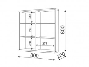 Шкаф навесной Модуль 08 Тиффани в Аше - asha.mebel74.com | фото 2