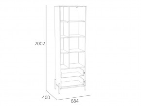 Шкаф Нуар НМ 011.78 в Аше - asha.mebel74.com | фото 2