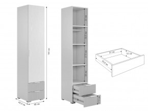 Шкаф однодверный 107.01 Зефир белый в Аше - asha.mebel74.com | фото 2