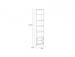 Шкаф-пенал Оттавия НМ 014.06 Белый Фасадный в Аше - asha.mebel74.com | фото 2