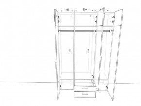 Шкаф распашной 1500А Антрацит в Аше - asha.mebel74.com | фото 2