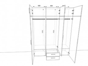 Шкаф распашной 1800А Антрацит в Аше - asha.mebel74.com | фото 2