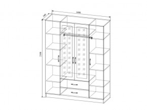 Шкаф Софи СШК1600.1 четырехдверный в Аше - asha.mebel74.com | фото 2