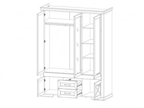 Шкаф SZF5D2S Марсель ясень снежный в Аше - asha.mebel74.com | фото 2