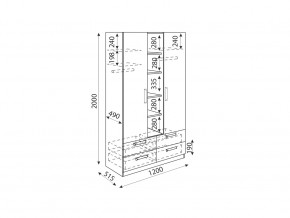 Шкаф трехсекционный Дуглас модуль 2 в Аше - asha.mebel74.com | фото 2