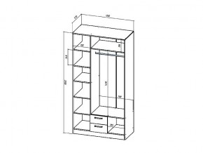 Шкаф трехстворчатый Коста-Рика в Аше - asha.mebel74.com | фото 2