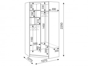 Шкаф угловой М34 Тиффани в Аше - asha.mebel74.com | фото 3