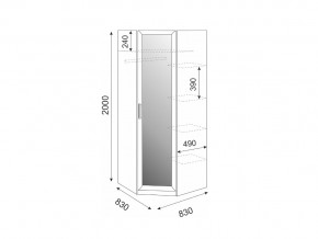 Шкаф угловой Волкер модуль 1 в Аше - asha.mebel74.com | фото 2