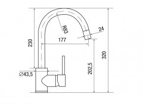 Смеситель Logic LM2101 в Аше - asha.mebel74.com | фото 2