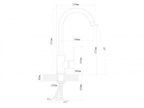 Смесители Florentina Альфа Нержавеющая сталь в Аше - asha.mebel74.com | фото 2