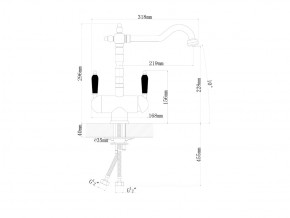 Смесители Florentina Ария бронза в Аше - asha.mebel74.com | фото 2