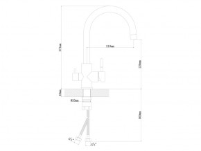 Смесители Florentina Клио Нержавеющая сталь в Аше - asha.mebel74.com | фото 2