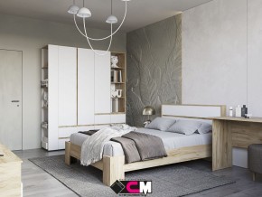 Спальня Хелен Дуб Крафт золотой/ Белый в Аше - asha.mebel74.com | фото 1