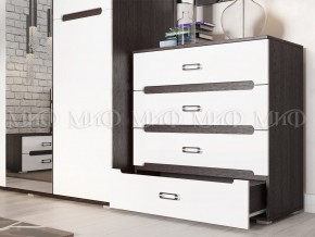 Спальня Ким Белый глянец, венге в Аше - asha.mebel74.com | фото 3