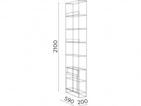 Стеллаж Гринвич мод.10 в Аше - asha.mebel74.com | фото 2