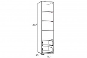 Стеллаж Лилу НМ 041.03 Птички в Аше - asha.mebel74.com | фото 2