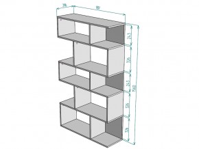 Стеллаж S5 в Аше - asha.mebel74.com | фото 3