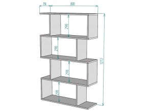 Стеллаж S54 в Аше - asha.mebel74.com | фото 3