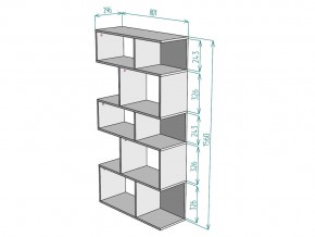 Стеллаж S6 в Аше - asha.mebel74.com | фото 3